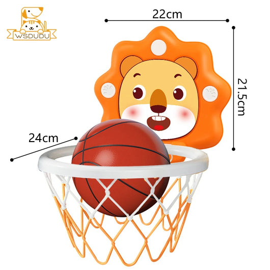 Kids' Wall-Mount Basketball Hoop with Ball