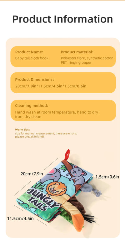 Soft Cloth Book for Babies, 4 Pages