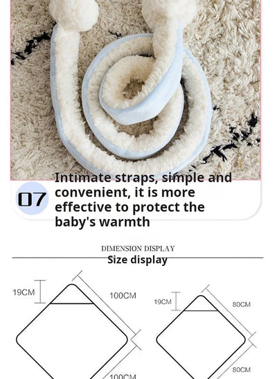 Hooded Winter Baby Wrap Blanket