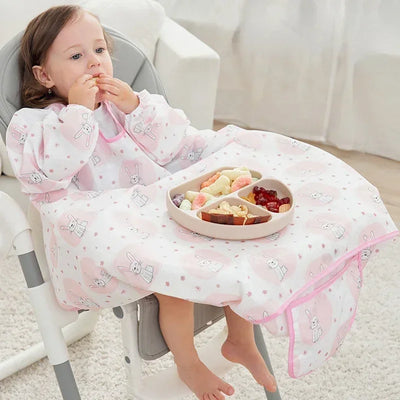 Waterproof Bib Coverall for High Chairs