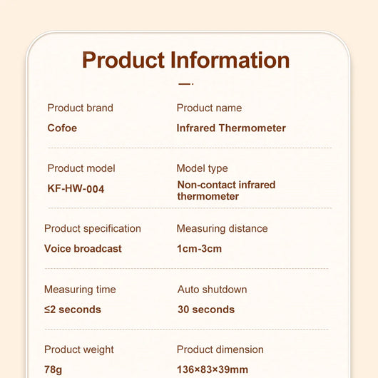 Infrared Forehead & Ear Thermometer