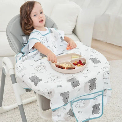 Waterproof Bib Coverall for High Chairs