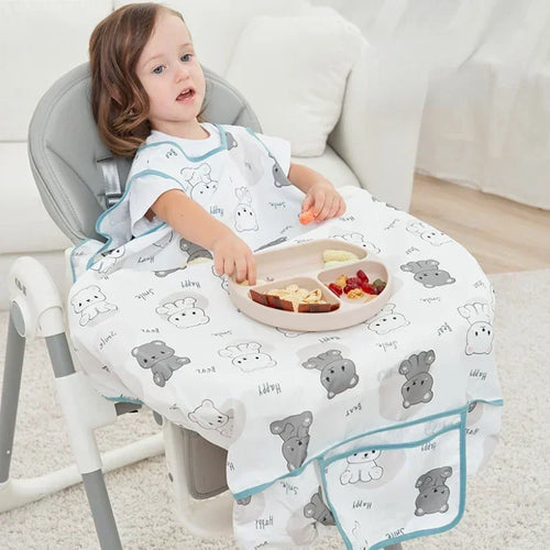 Waterproof Bib Coverall for High Chairs