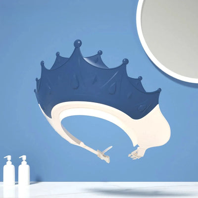 Baby Shampoo Cap, Silicone Crown, Navy crown