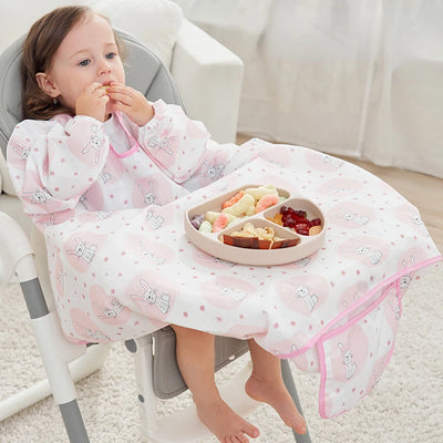 Waterproof Bib Coverall for High Chairs