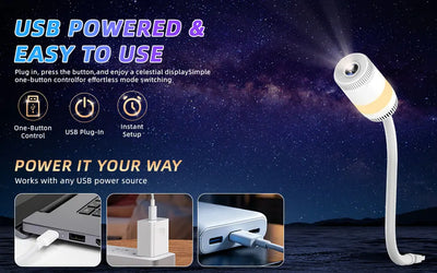 Galaxy Star Projector with Story Slides