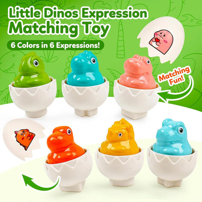 Color & Shape Matching Eggs Toy, 12 Pieces
