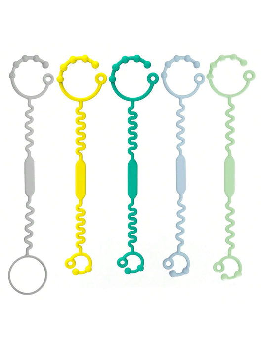 Silicone Toy Straps, 5-Pack