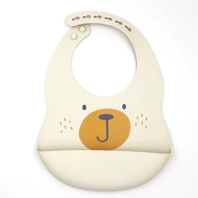 Silicone Baby Bib with Food-Catching Pocket