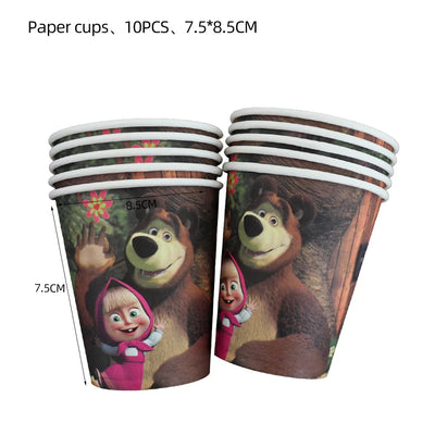Bear & Girl Themed Birthday Party Supplies