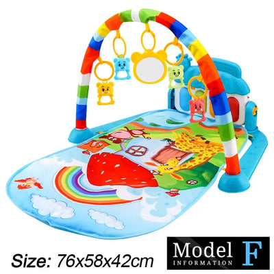 Baby Play Gym with Kick Piano Mat