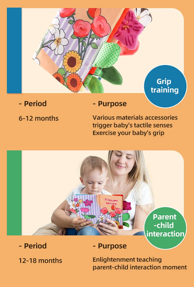 Soft Cloth Book for Babies, 4 Pages