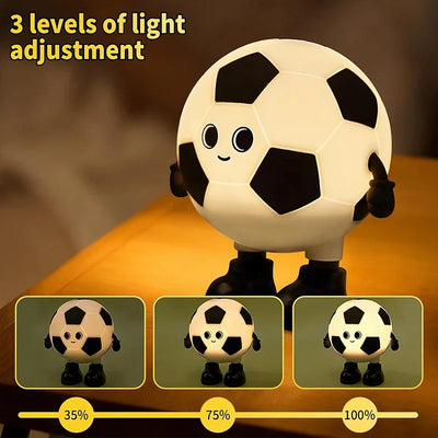 Soccer Ball Silicone Night Light, 7 Colors