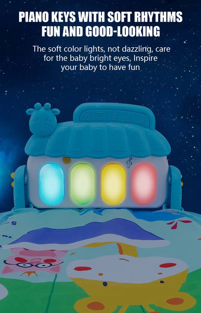 Baby Play Gym with Kick Piano Mat