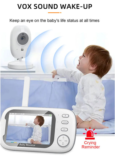 Video Baby Monitor, 3.5 in Screen with Night Vision, product photo 7