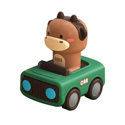 Press-and-Go Animal Race Cars