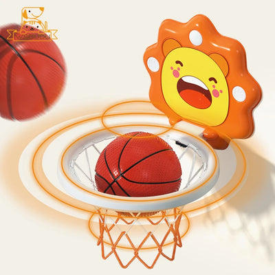 Kids' Wall-Mount Basketball Hoop with Ball