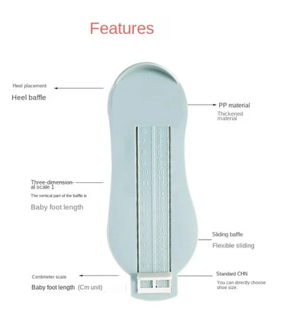 Kids' Foot Measuring Gauge for Shoe Sizes