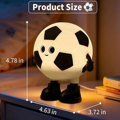 Soccer Ball Silicone Night Light, 7 Colors