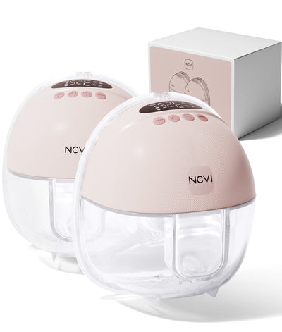 Wearable Breast Pump, Hands-Free, Pink, pair