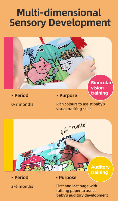 Soft Cloth Book for Babies, 4 Pages