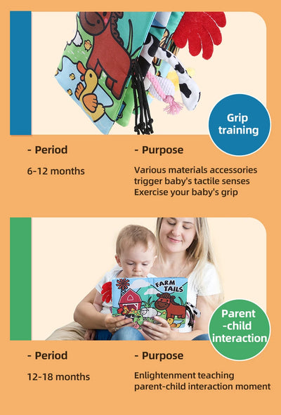 Soft Cloth Book for Babies, 4 Pages