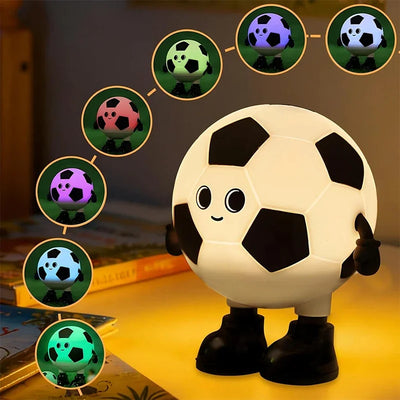 Soccer Ball Silicone Night Light, 7 Colors