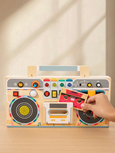 Wooden Pretend-Play Car Dashboard