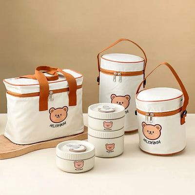 Insulated Bear Lunch Bag