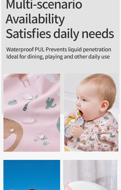 Long-Sleeve Waterproof Smock Bib