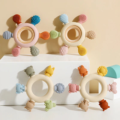 Silicone Animal Teether Ring