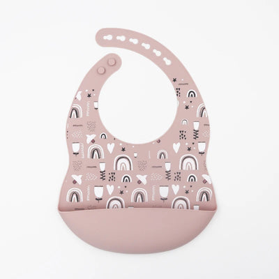 Silicone Baby Bib with Food-Catching Pocket