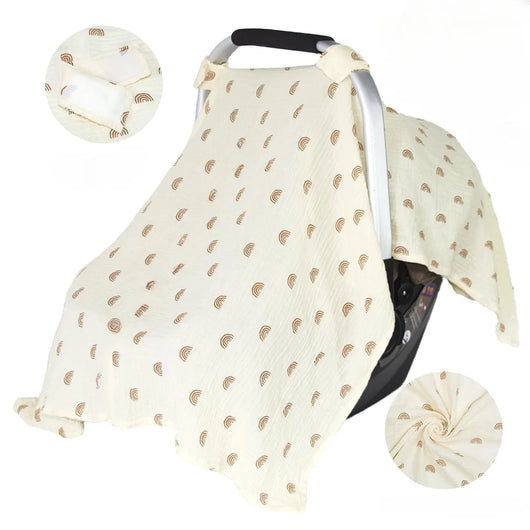 Cotton Car Seat Canopy Cover