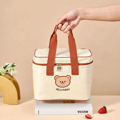 Insulated Bear Lunch Bag