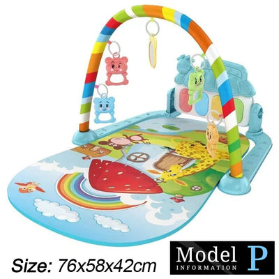 Baby Play Gym with Kick Piano Mat