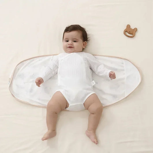 Cotton Muslin Swaddle Wrap, 0–6 Months