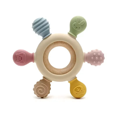 Silicone Animal Teether Ring
