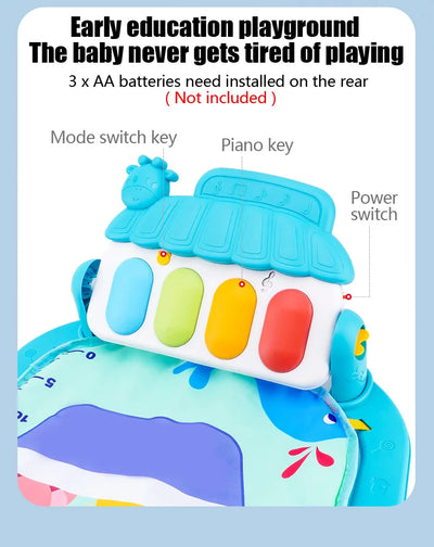 Baby Play Gym with Kick Piano Mat
