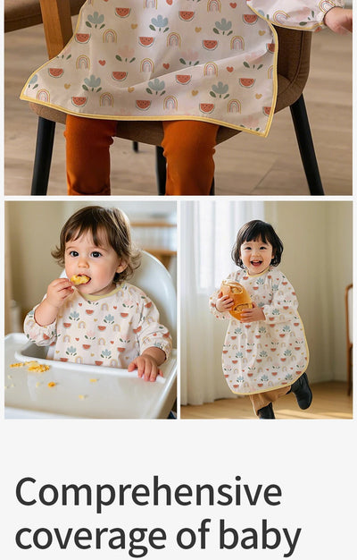 Long-Sleeve Waterproof Smock Bib