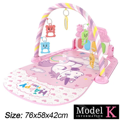 Baby Play Gym with Kick Piano Mat