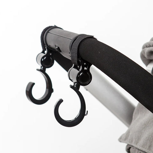 Stroller Hooks, 2-Pack, 360° Rotating