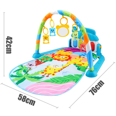 Baby Play Gym with Kick Piano Mat