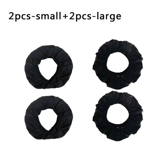 Set of 2 small and 2 large stroller wheel covers