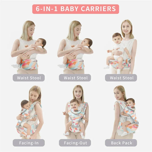 Ergonomic Baby Carrier with Hip Seat, 3–36 Months