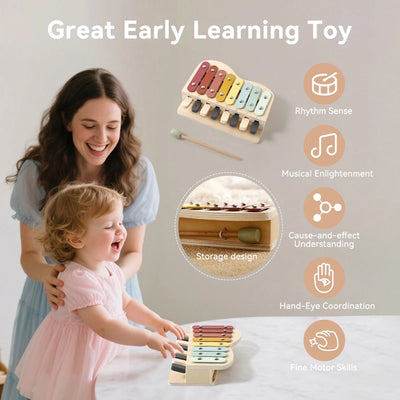 Wooden Xylophone Music Toy
