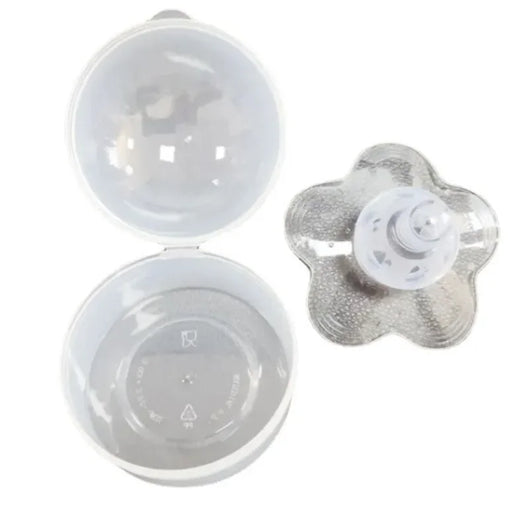 Silicone Nipple Shields with Case, Clear, with case