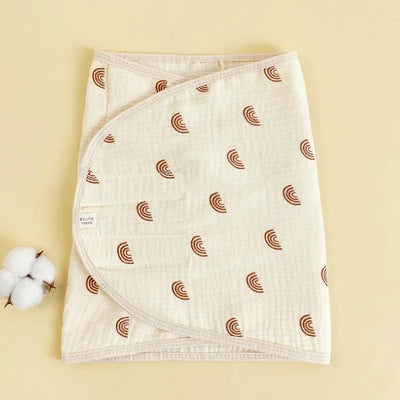 Cotton Muslin Swaddle Wrap, 0–6 Months