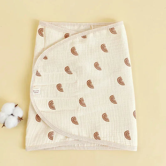 Cotton Muslin Swaddle Wrap, 0–6 Months
