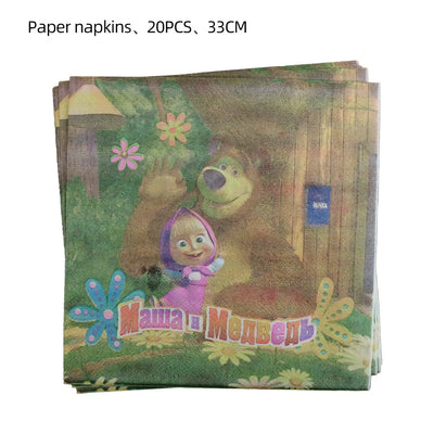 Bear & Girl Themed Birthday Party Supplies
