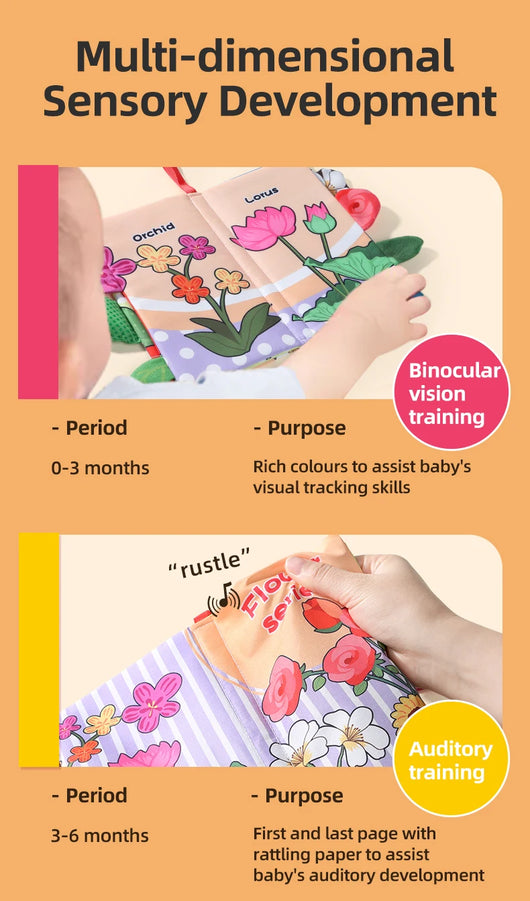 Soft Cloth Book for Babies, 4 Pages